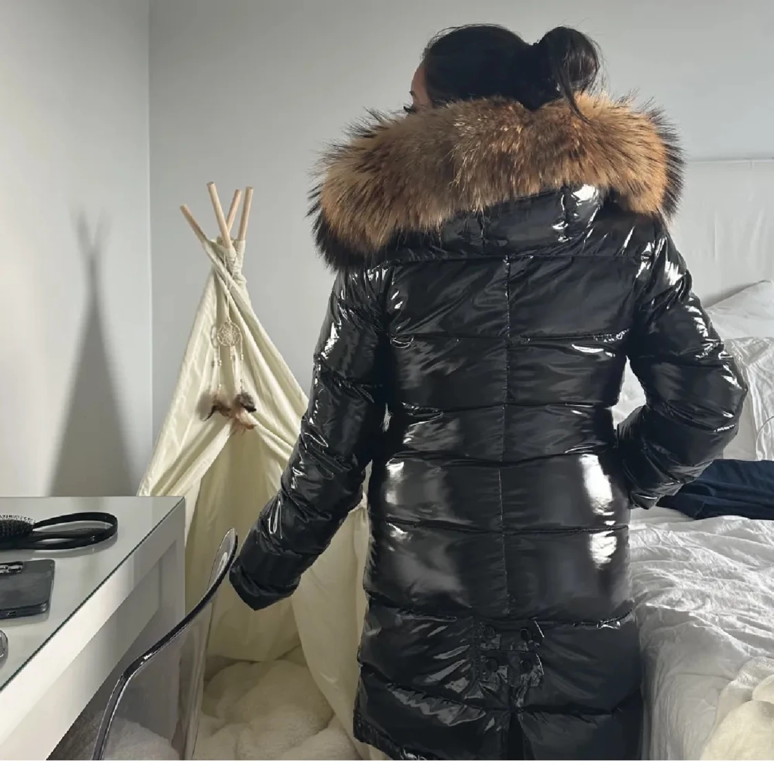 Fur Stockholm jacka storlek S - 90