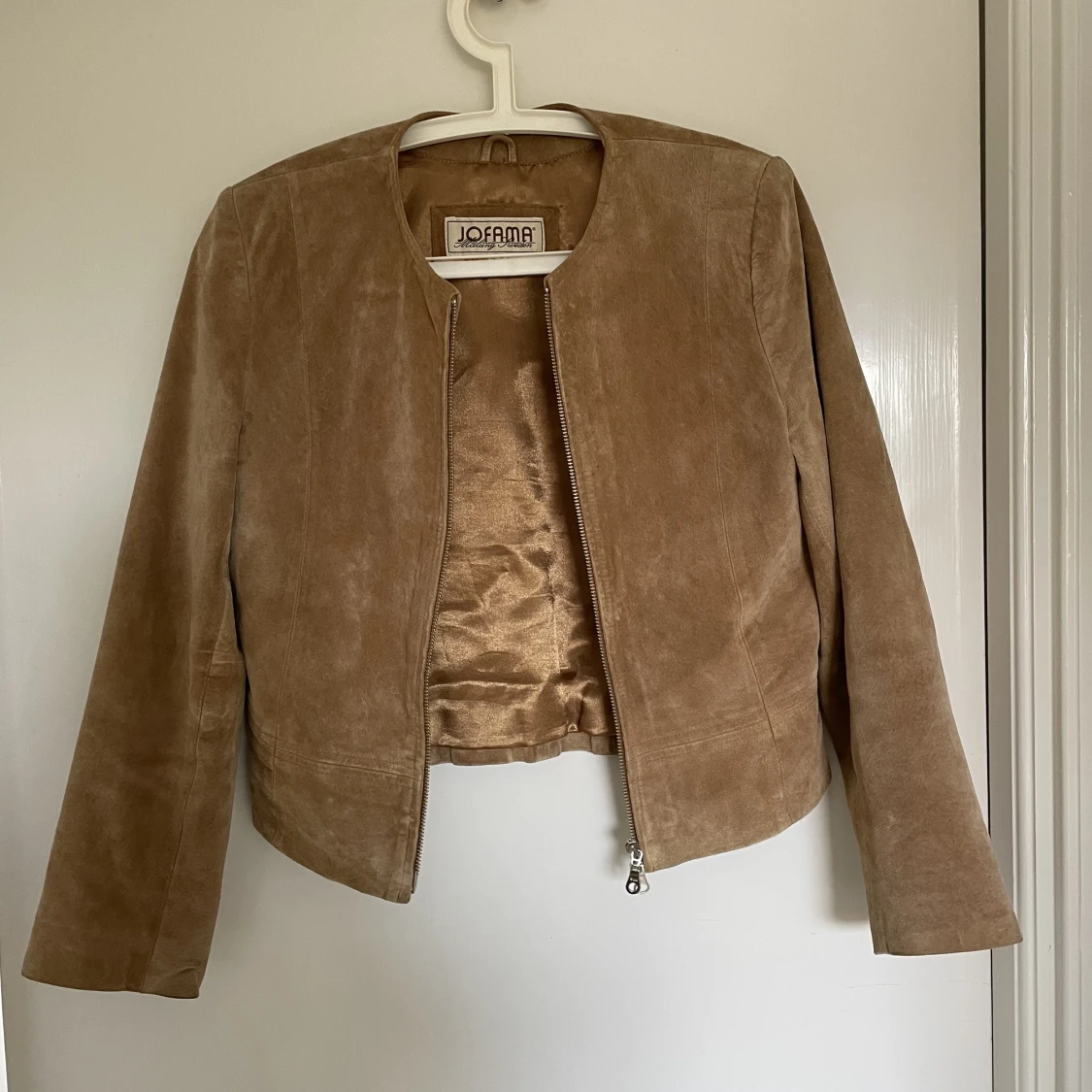 Jofama mockajacka med dragkedja S/XS