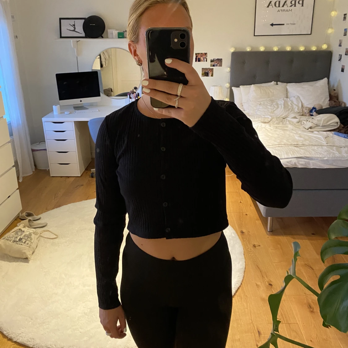 Långarmad tröja kroppad - 91