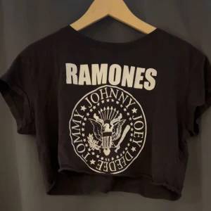 Ramones tshirt  - En knappt använd magtröja, köptes på H&M för att använda till utklädnad har storlek xs men passar mig som har M. Mycket bra skick! Bara att skriva om du har några frågor💕