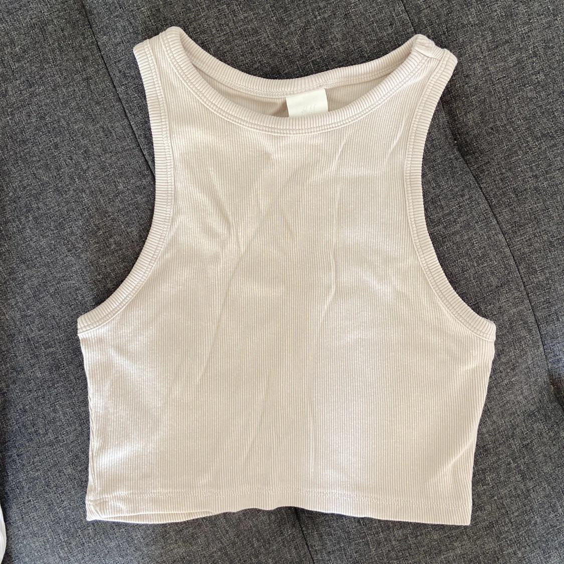 Beige och vitt linne - 90