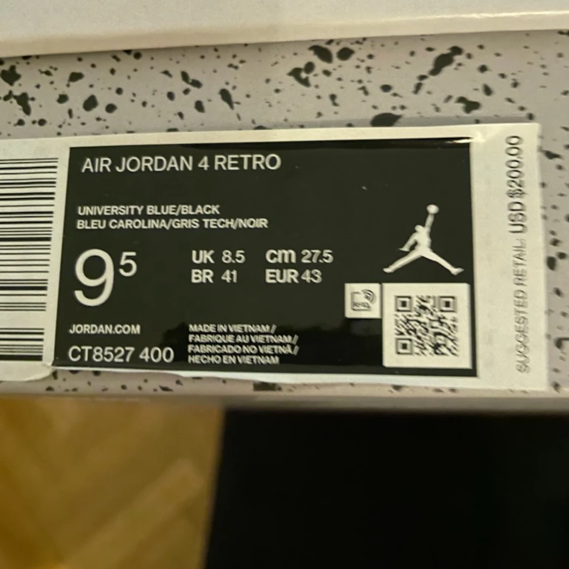 Jordan 4 university blue retro - 91