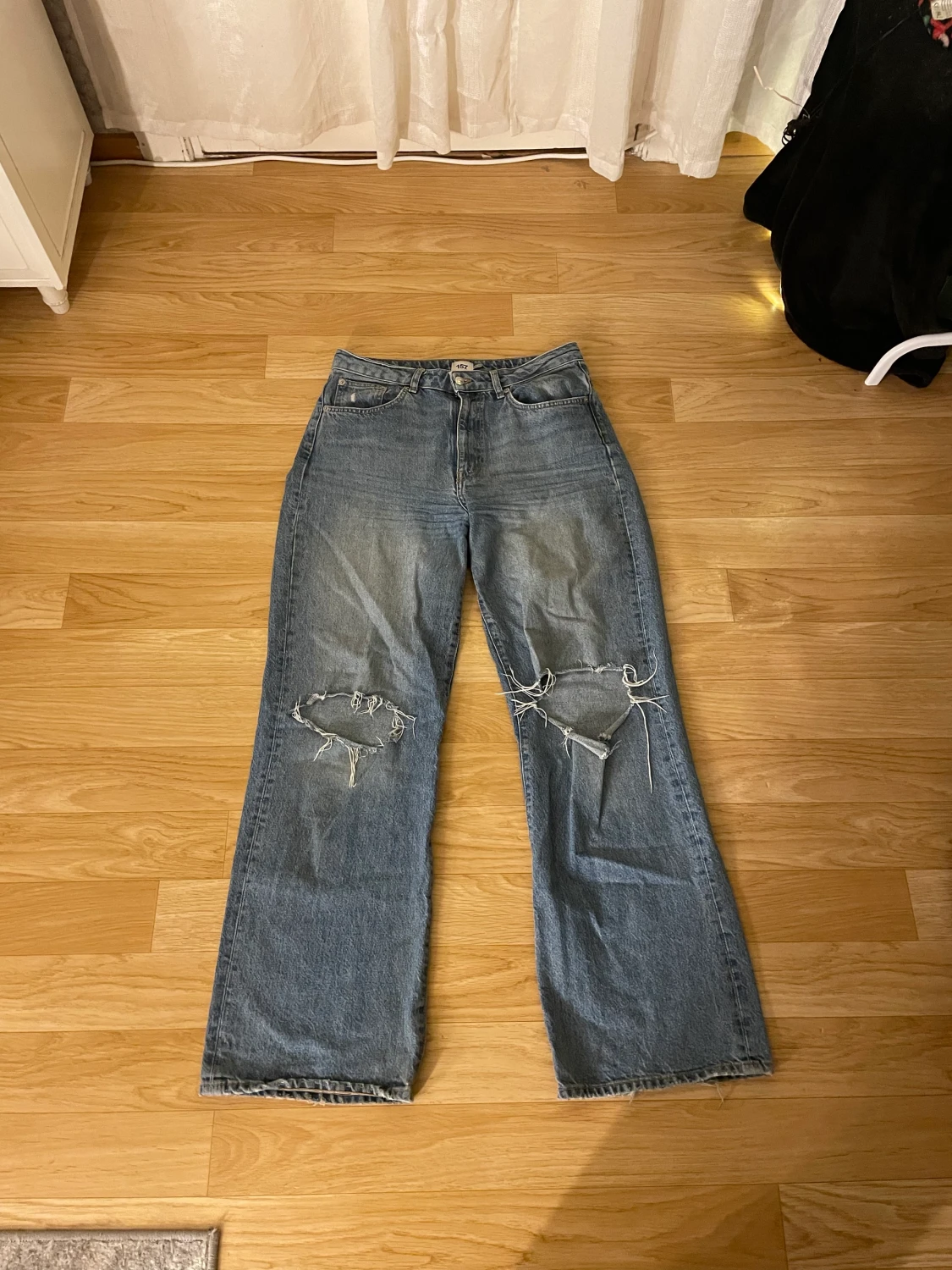 Blåa jeans