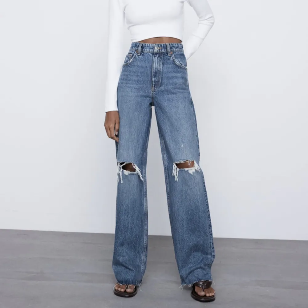 Zara jeans i strl 40 ❤️. Jeans & Byxor.