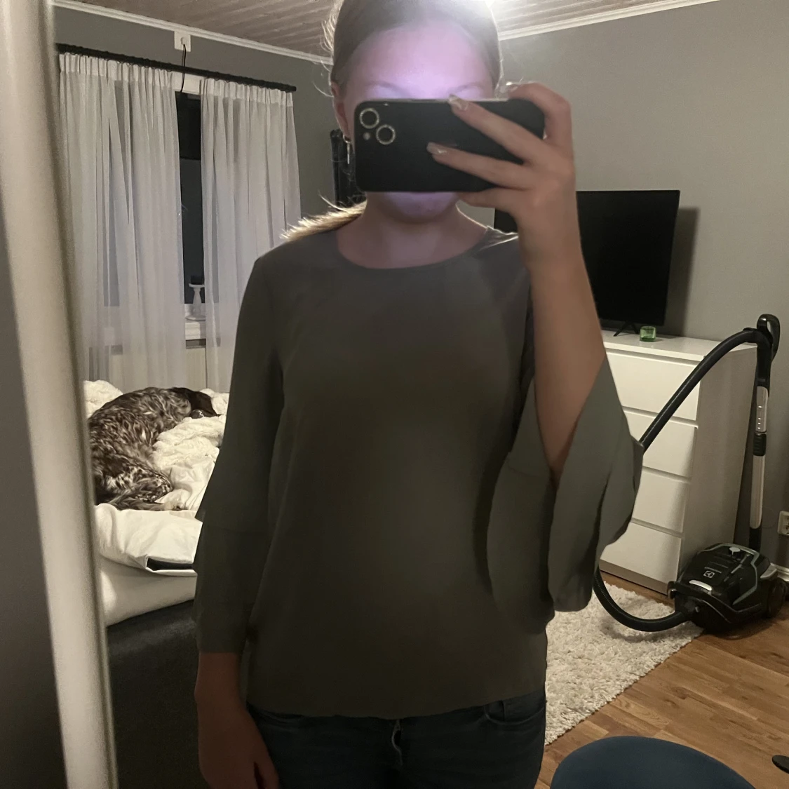 Grön blus från Stockh lm - 90