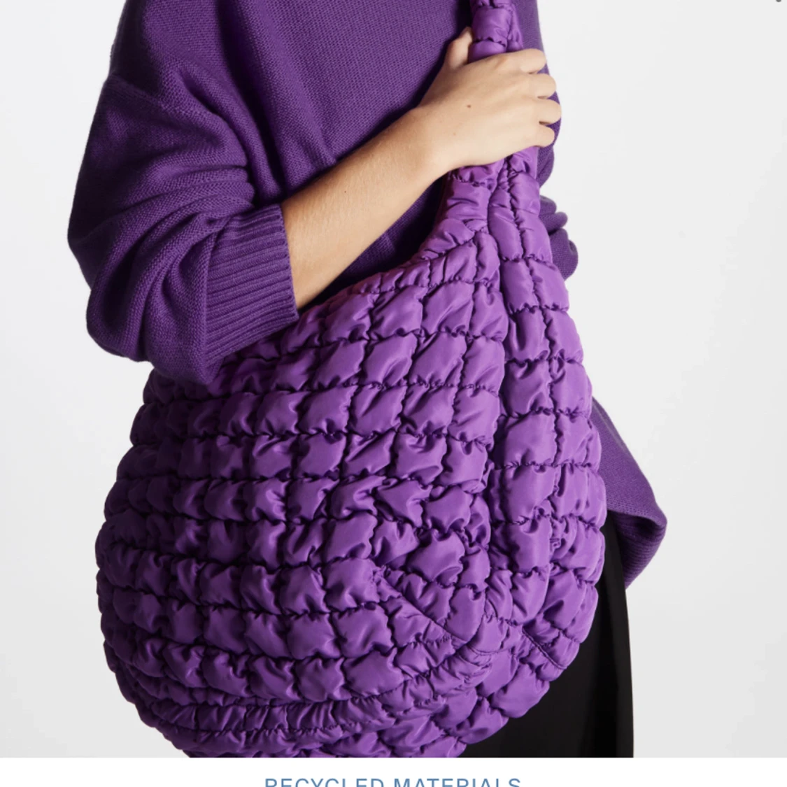 COS oversized quilted bag