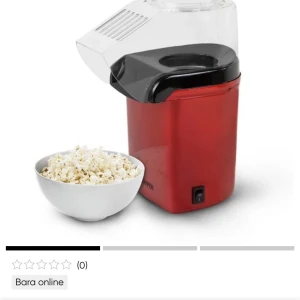 Popcorn maskin - Ändast använd en gång men kommer inte till användning, alla delar finns med och funkar bra! Ny pris 300kr