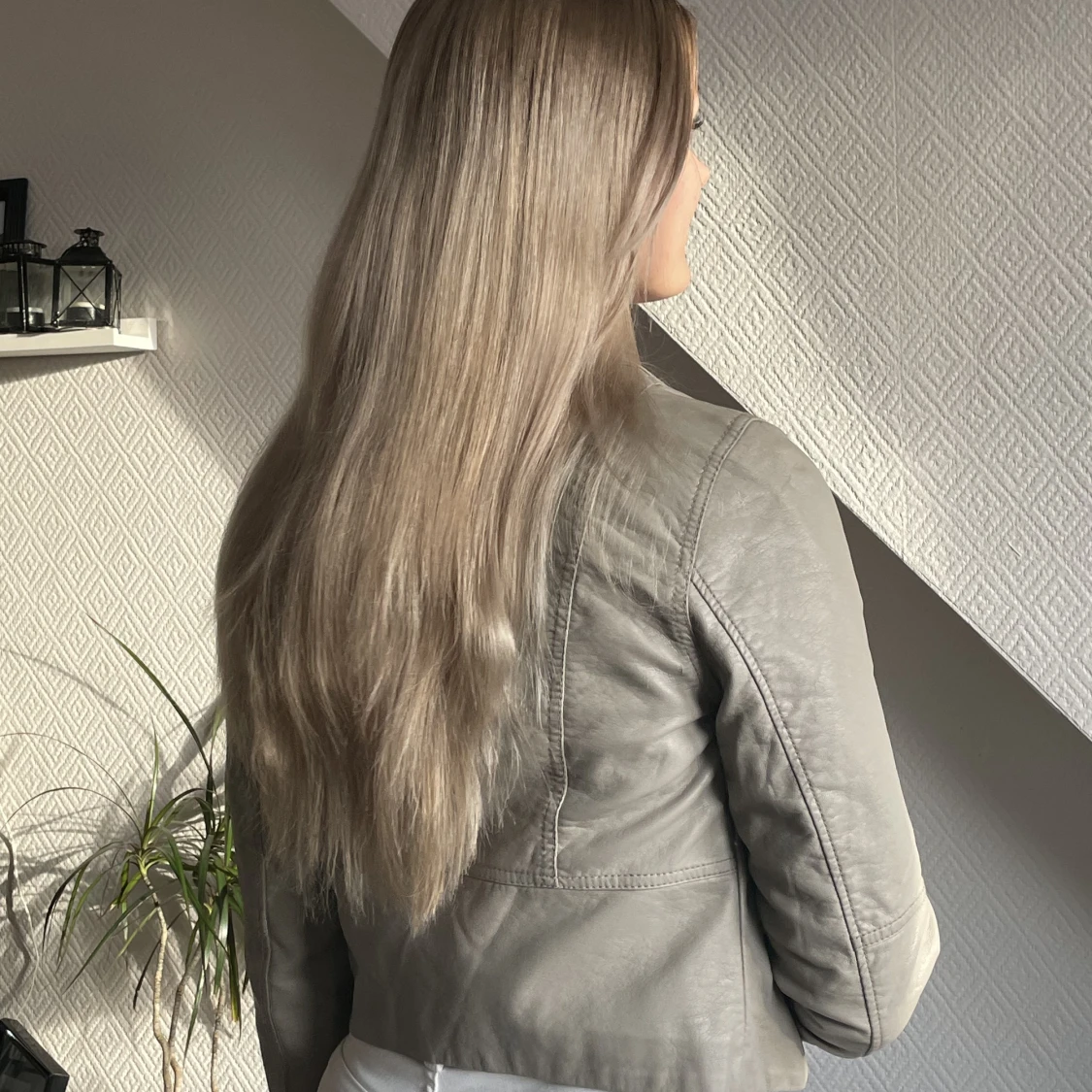 Beige skinnjacka - 91