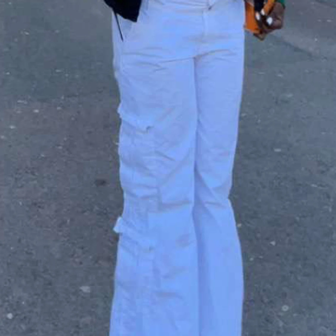 Lågmedjad cargo byxor  - 91