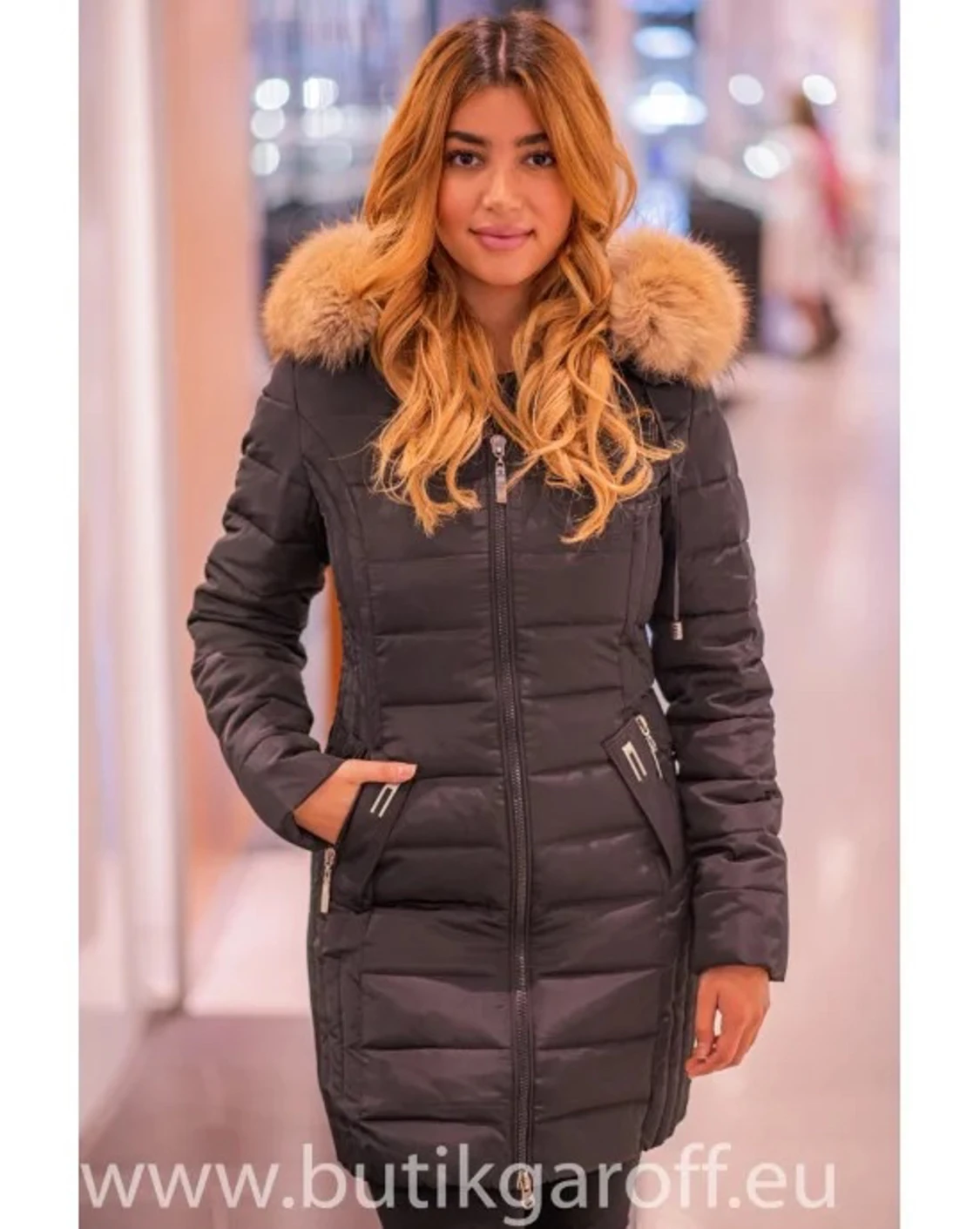 Vinterjacka med stor päls