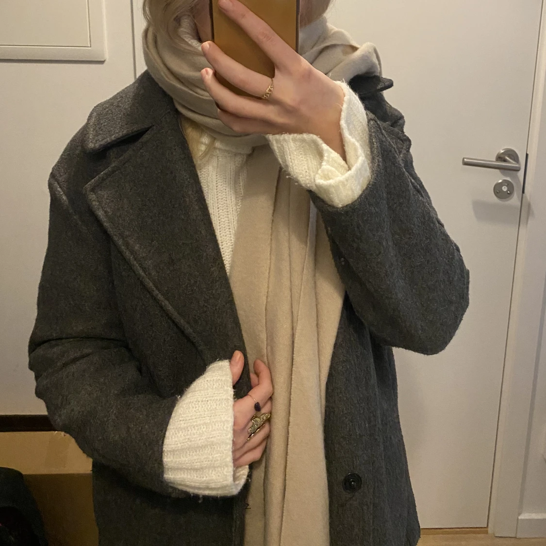 Kort grå kappa - 91