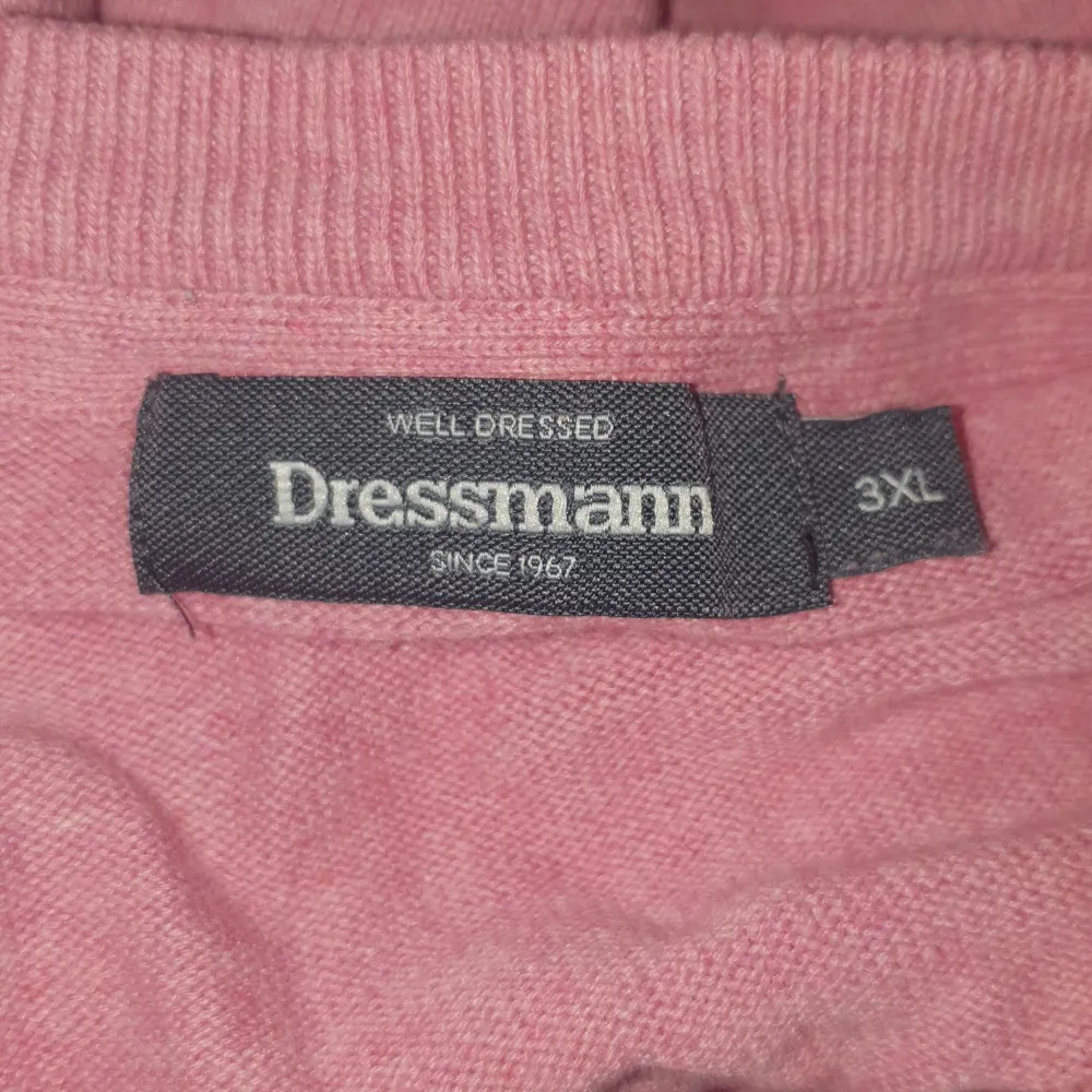 En rosa långärmad tröja ifrån dressman i 3xl. Tröjor & Koftor.