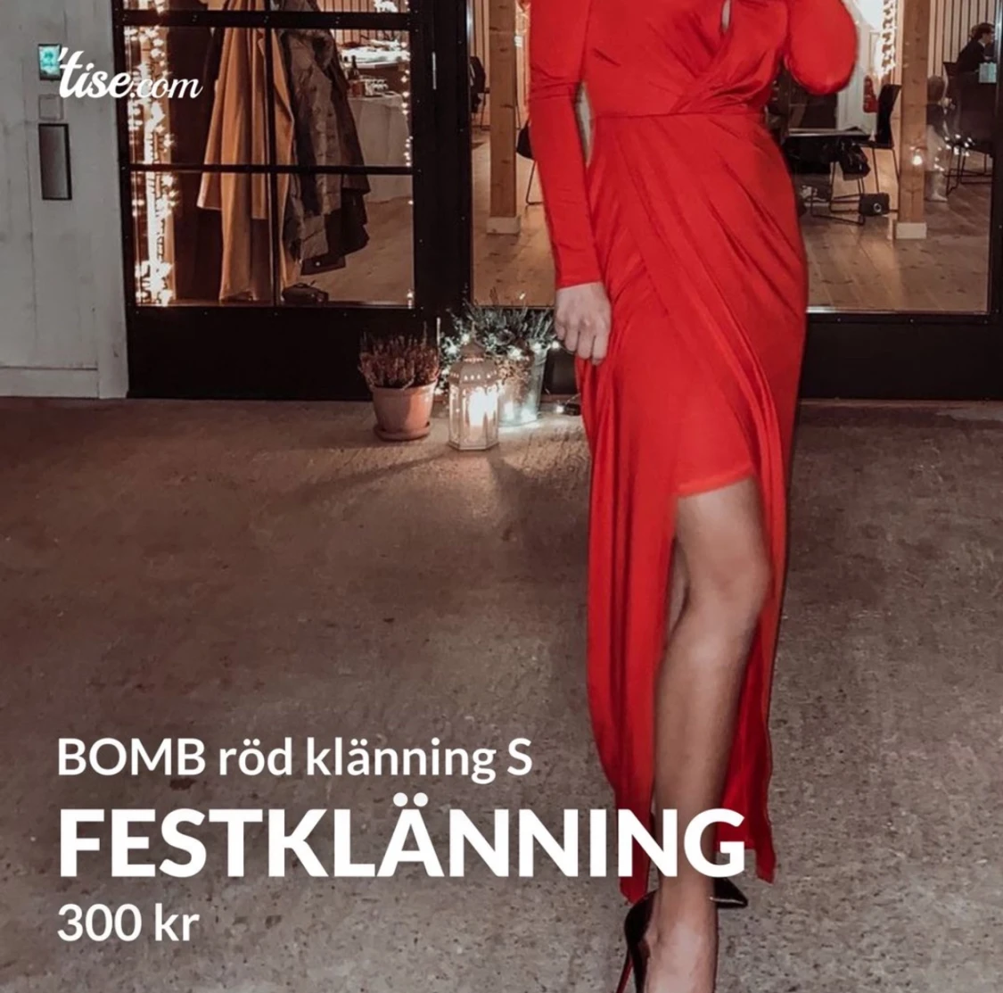 Röd festklänning  - 91
