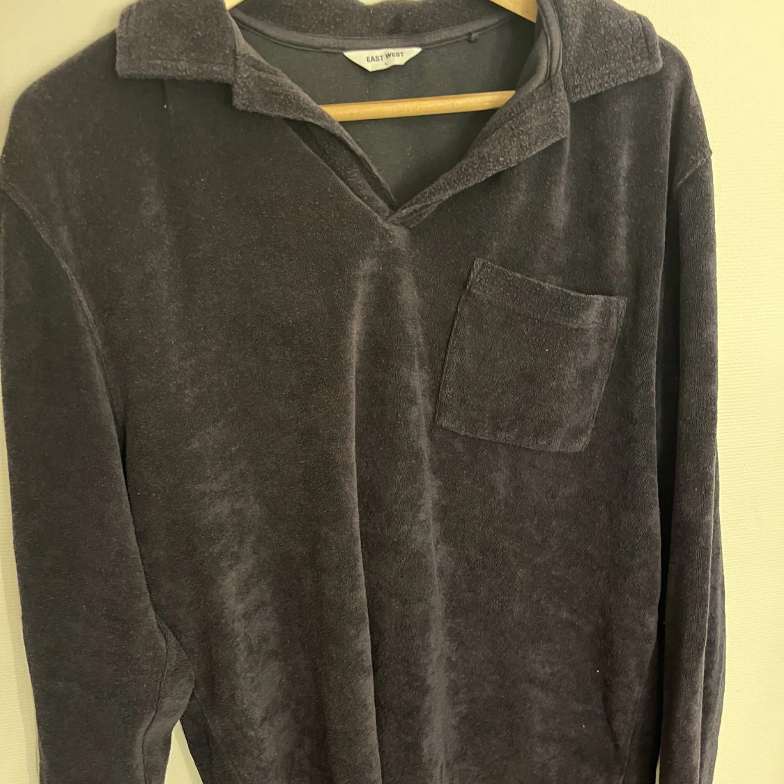 Mörkblå tröja handduksmaterial - 90