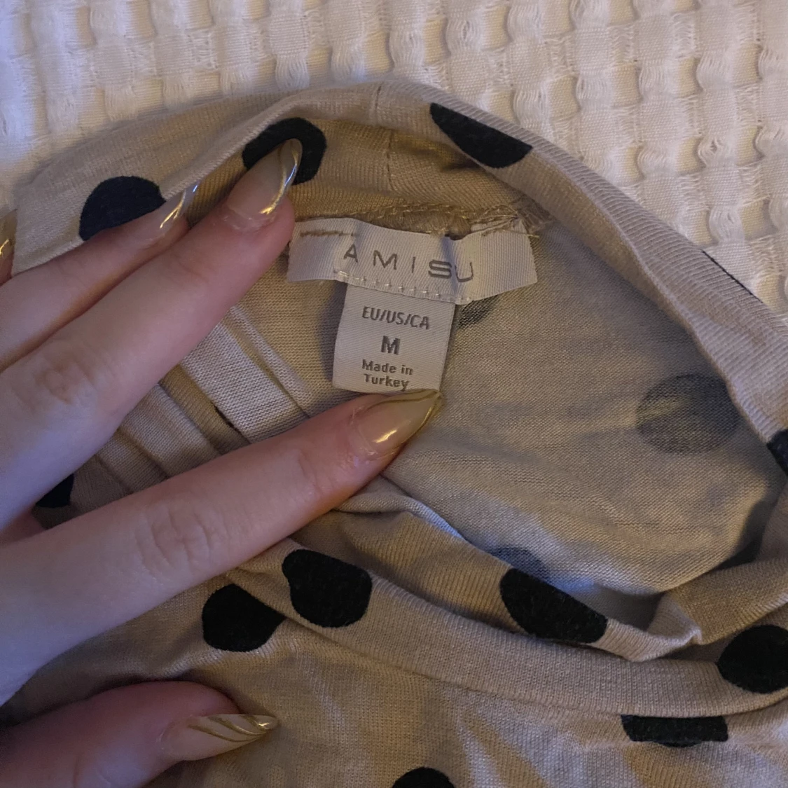 Söt prickig t-shirt - 90