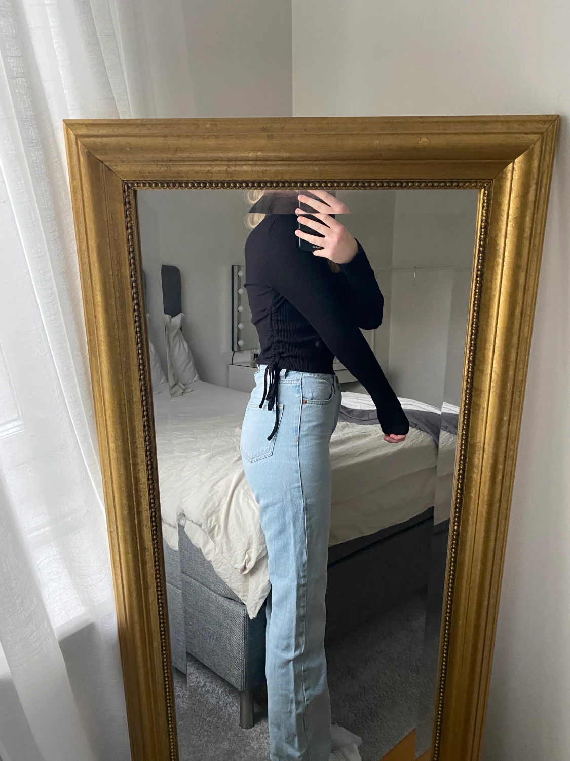 Svarta långärmad tröja  - 90