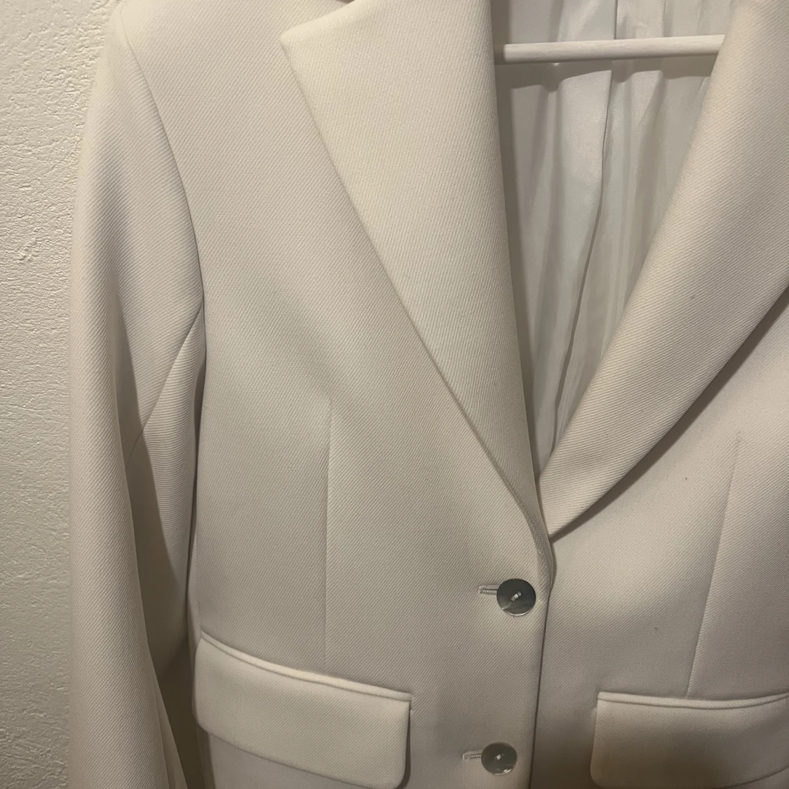 Vit tjockare blazer - 91