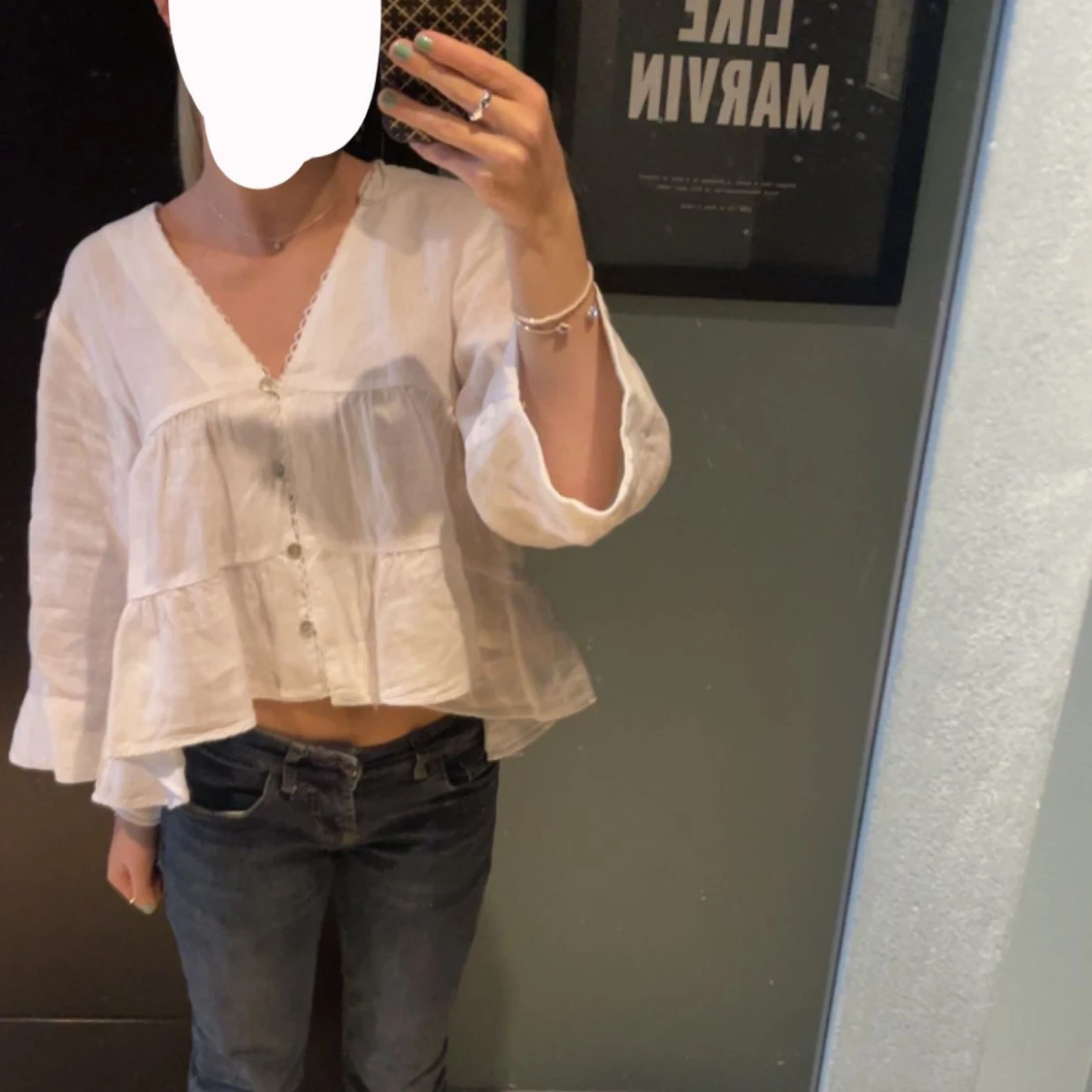 Vit blus från zara - 90