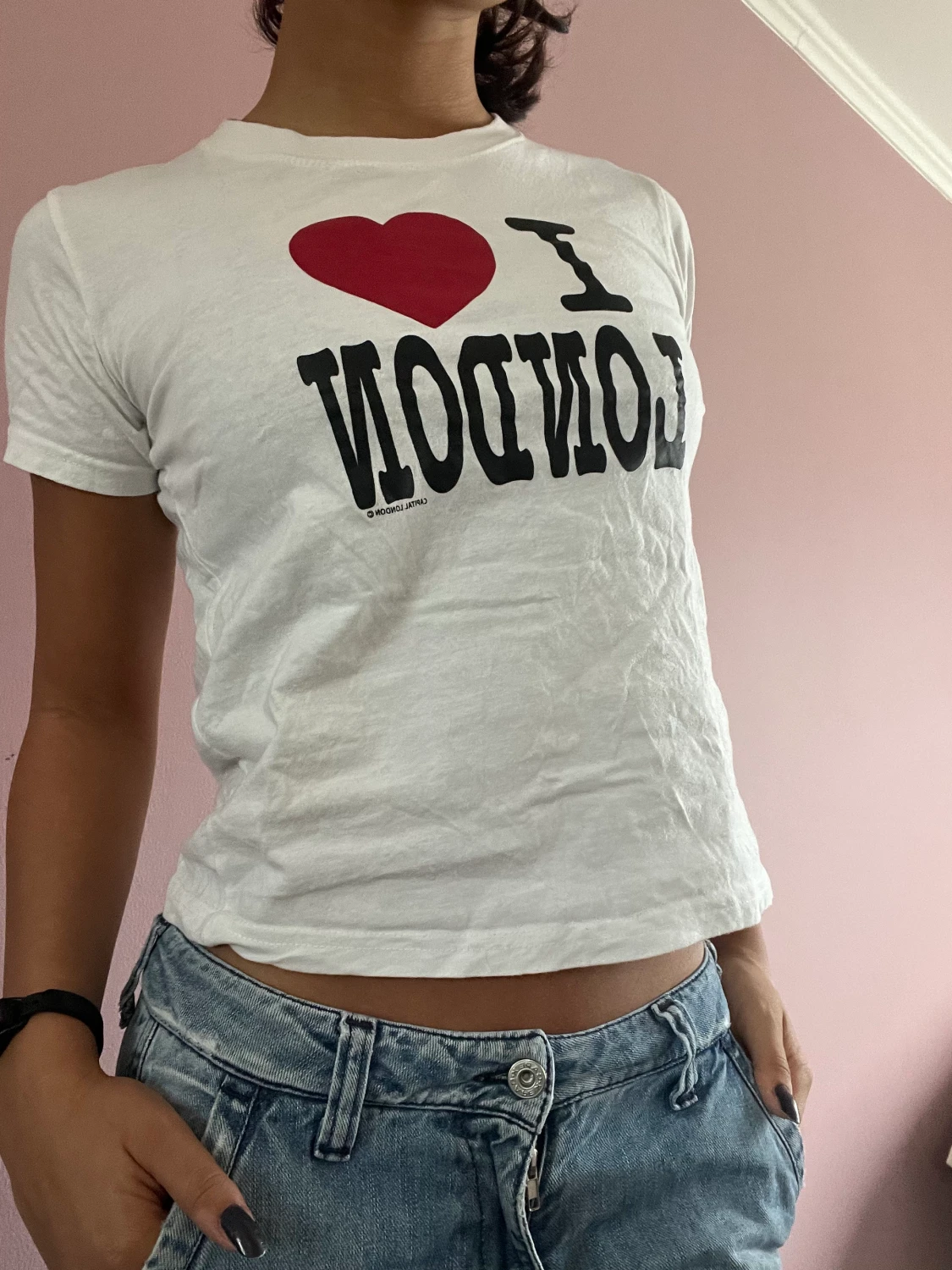 I love london crop top