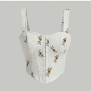 Blommig topp - Söt manchester topp. Passar stl s-l 