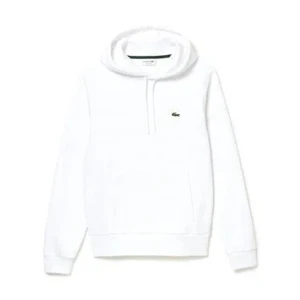 Lacoste Hoodie Vit - Vit lacoste hoodie