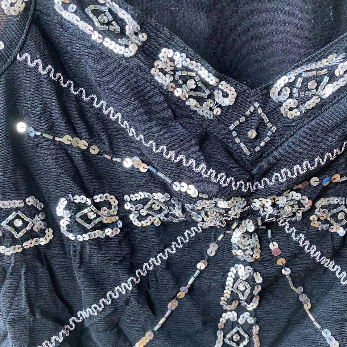 Topp med paljetter - 90