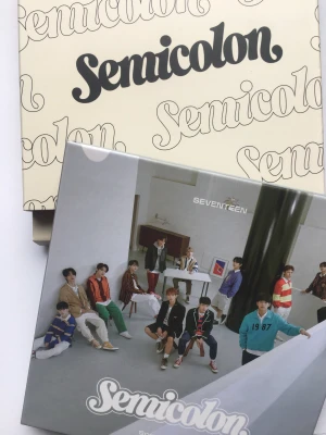 SEVENTEEN, Semicolon Album - Seventeen, Semicolon Album med all innehåll, INGA photocards. 80kr + frakt, Tillgänglig: JA