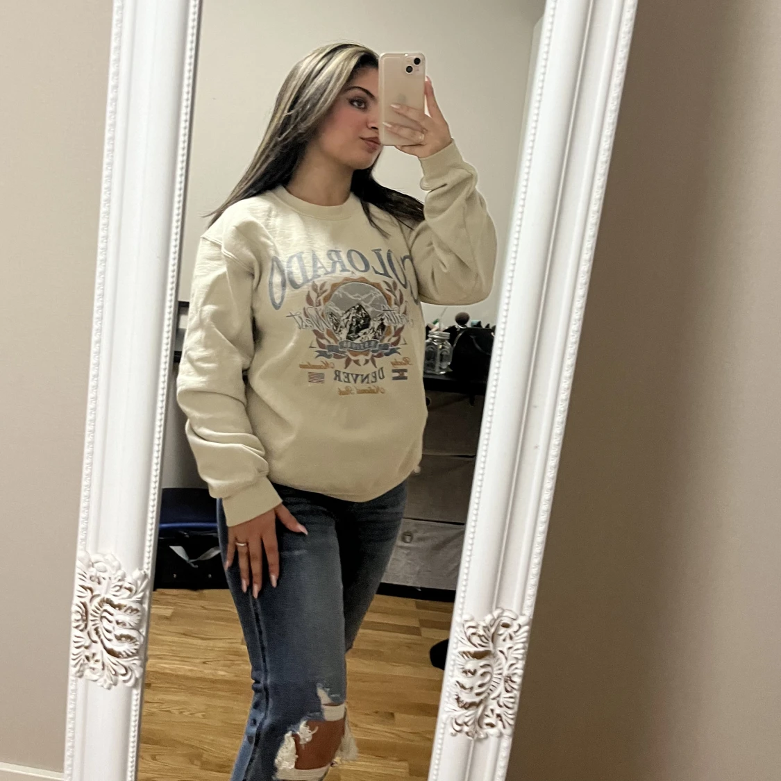 Sweatshirt och jeans 🧸 - 90