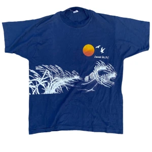 Vintage Single Stitch T-shirt  - En vintage single stitch t-shirt k storlek XL. T-shirten är i fint skick med fläckar men med ett litet hål på baksidan. Vid fler frågor eller mått tveka inte att kontakta oss!