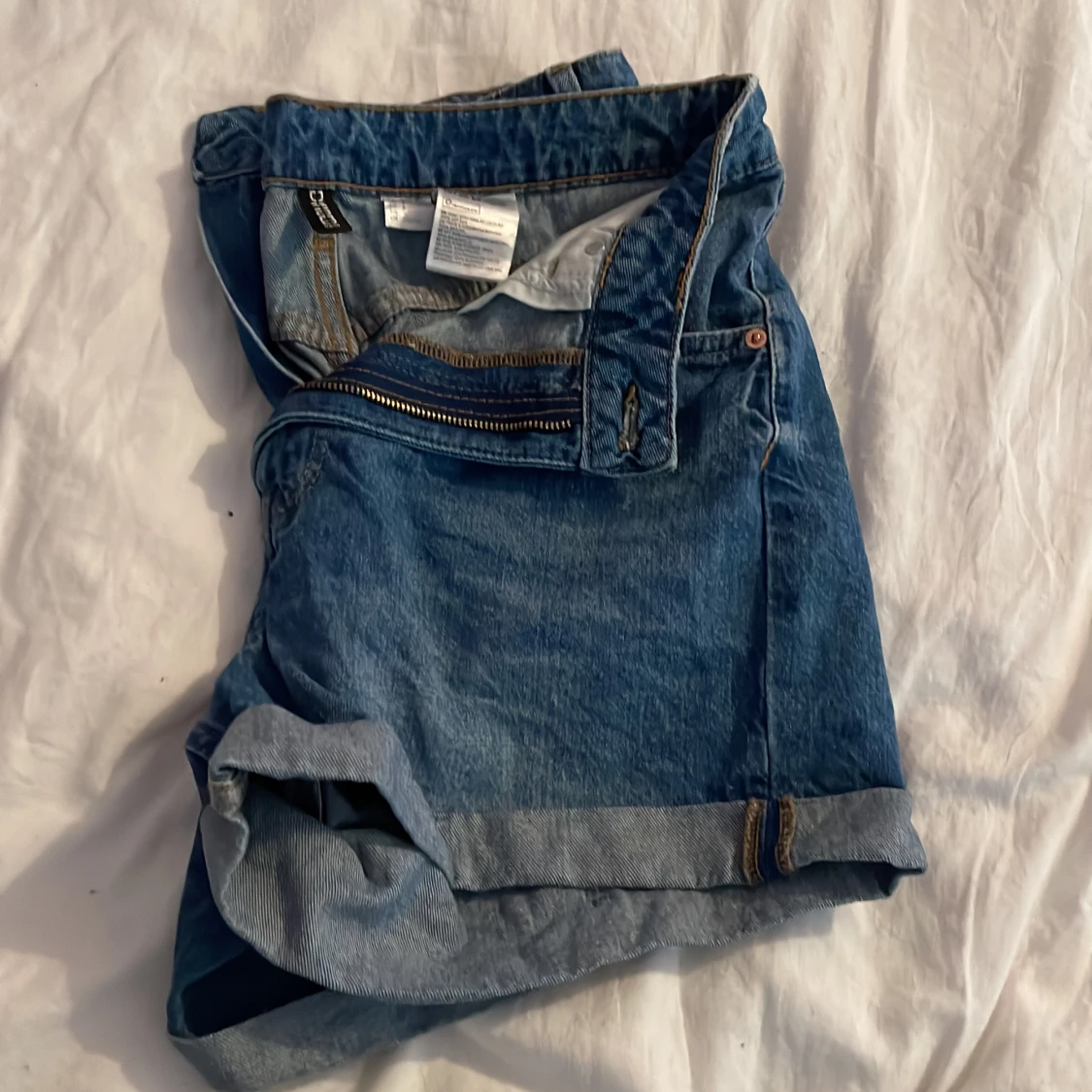 Blå jeansshorts - 91