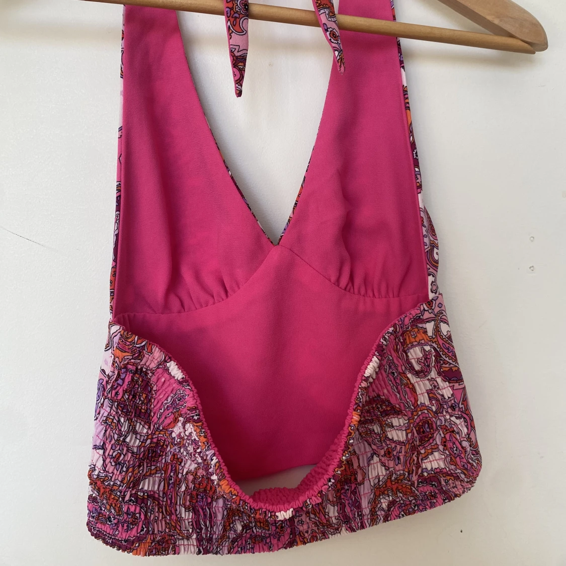 Rosa mönstrad topp - 90