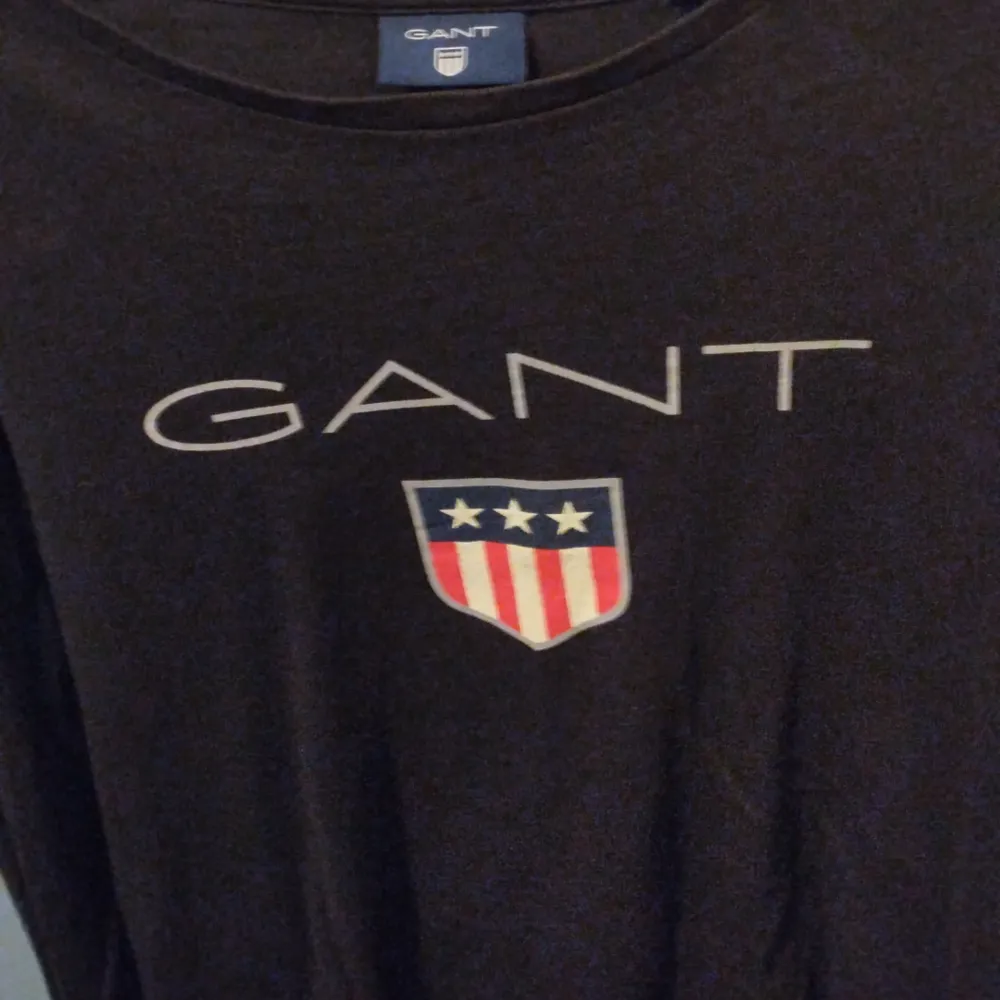 Långärmad t-shirt av märket Gant i fint skick. Storlek L. T-shirts.