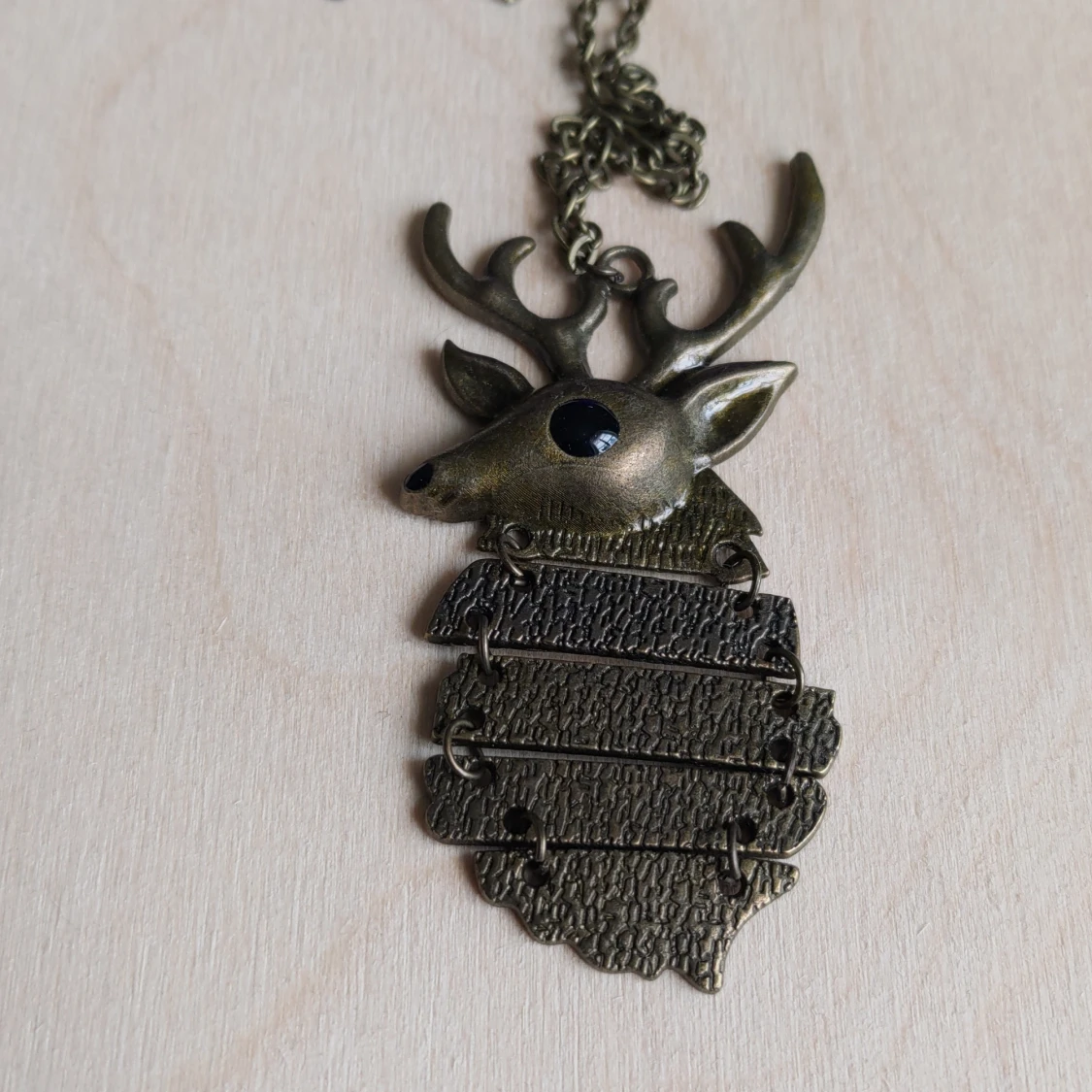 Longer deer necklace 
