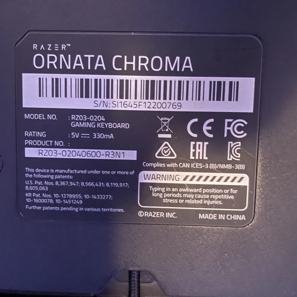 Nästan Helt ny RAZER KEYBOARD - 91