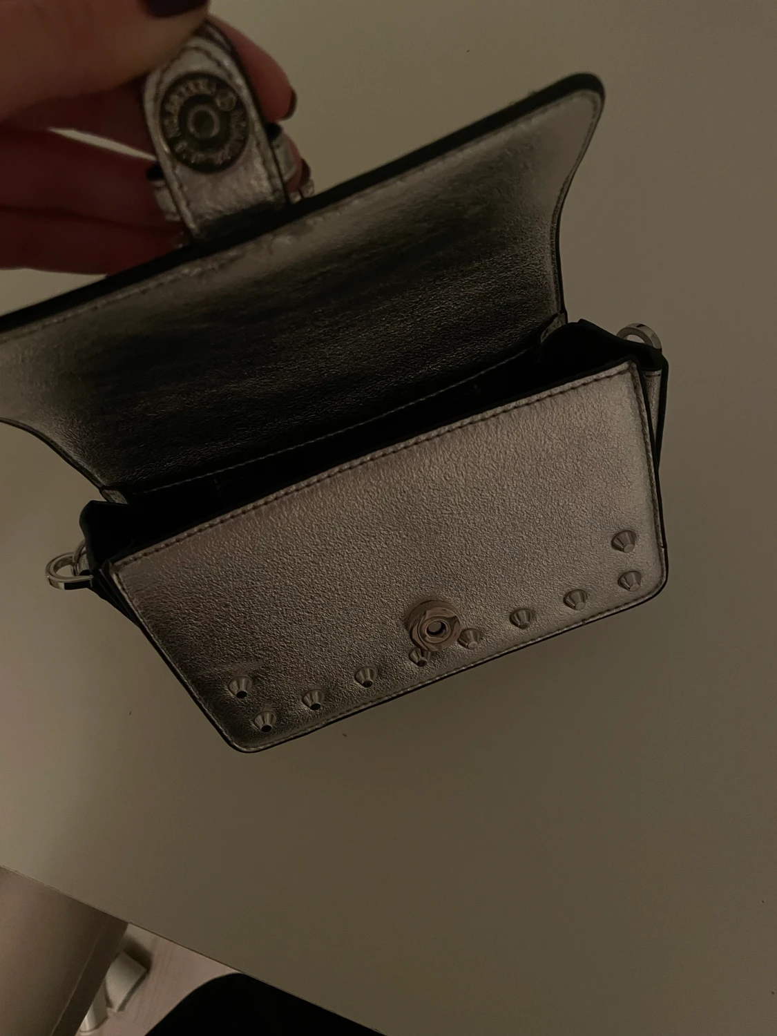 Silvrig unik väska🩶💚 - 90