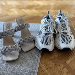 Skor  - Sneakers från hm i strl 38 100 kr Klackar i strl 40 som motsvarar en 39a, 100kr 