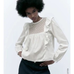 Zara blus - Intresse koll!!! Kanske säljer om någon är intresserad och det är en helt oanvänd super fin Zara blus med lappen kvar💓