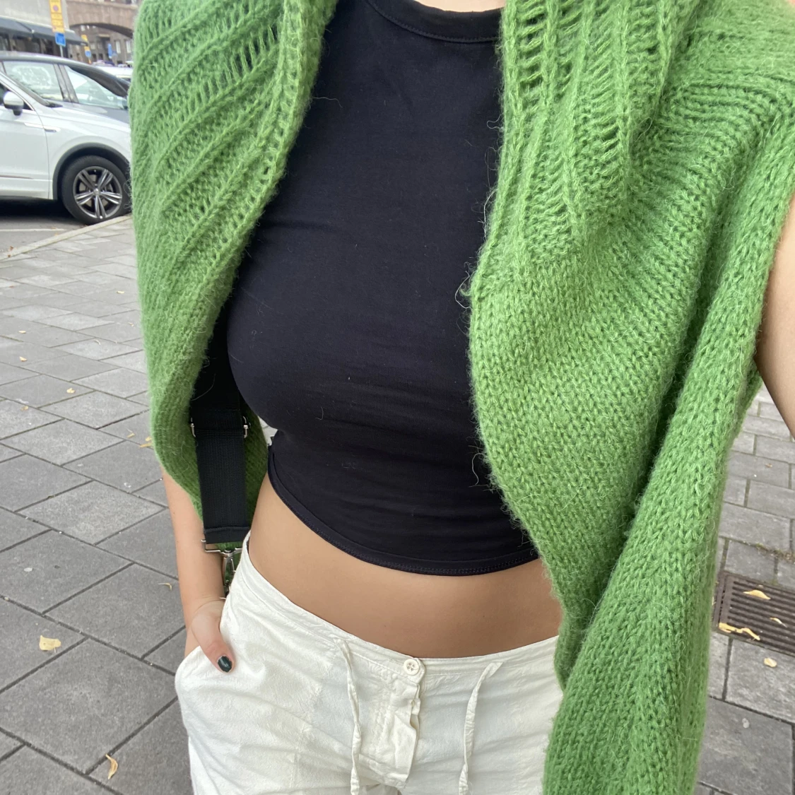 Stickad tröja Grön  - 91