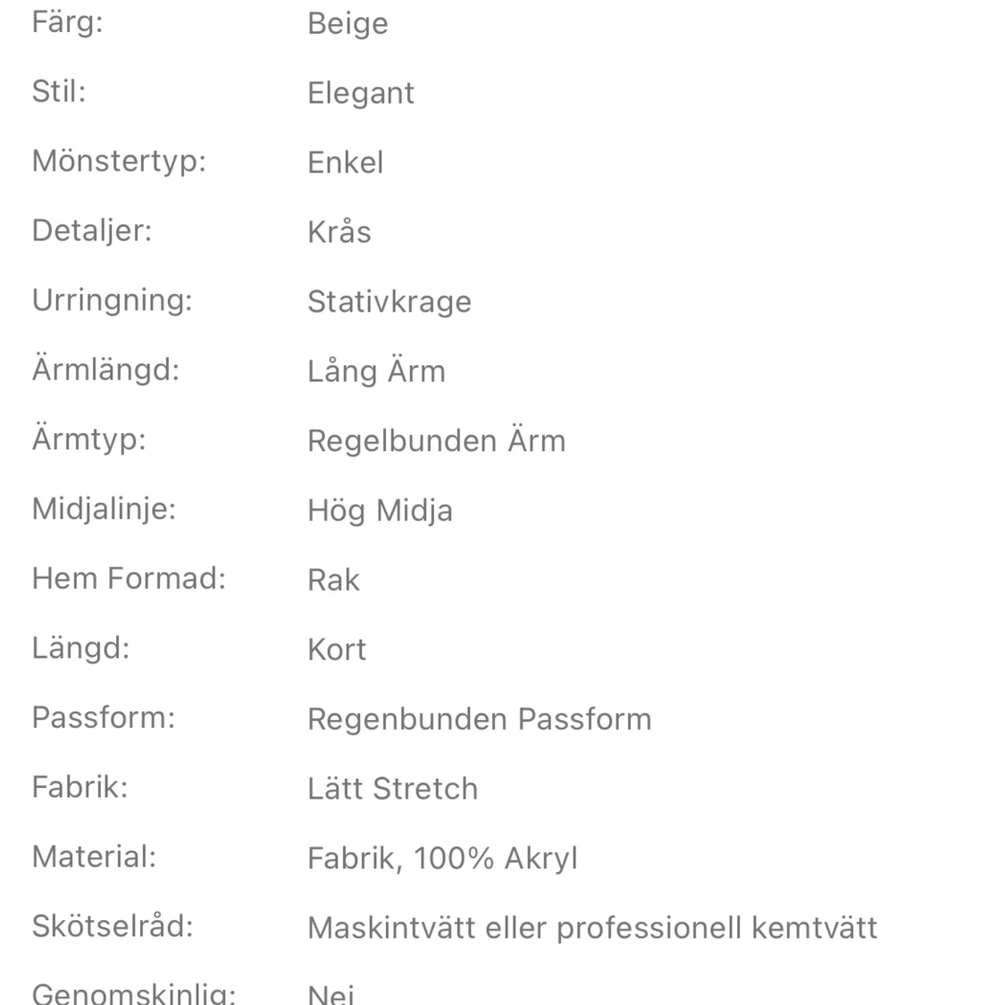 Elegant klänning  - 91