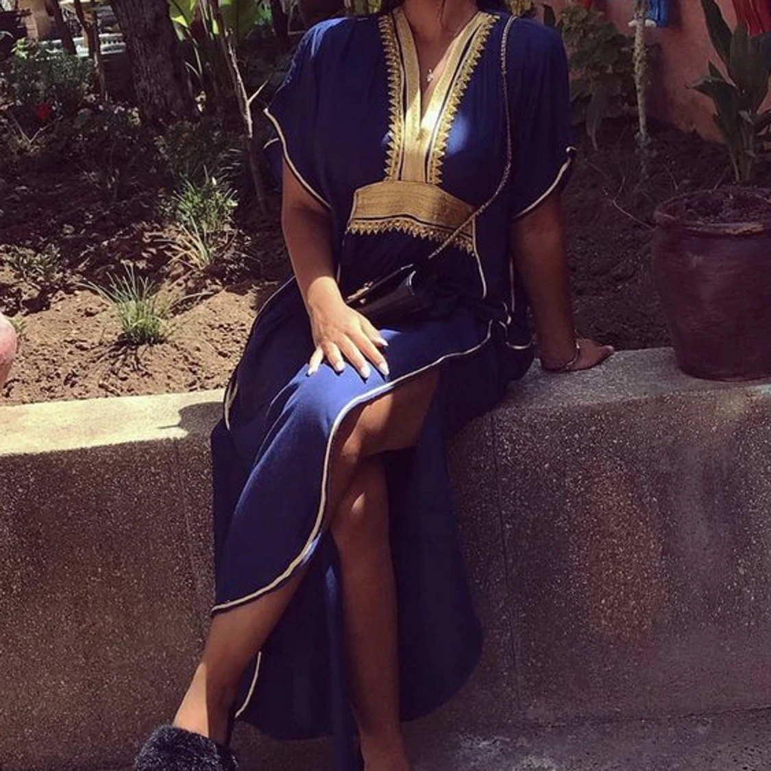 Marockans klänning me slits