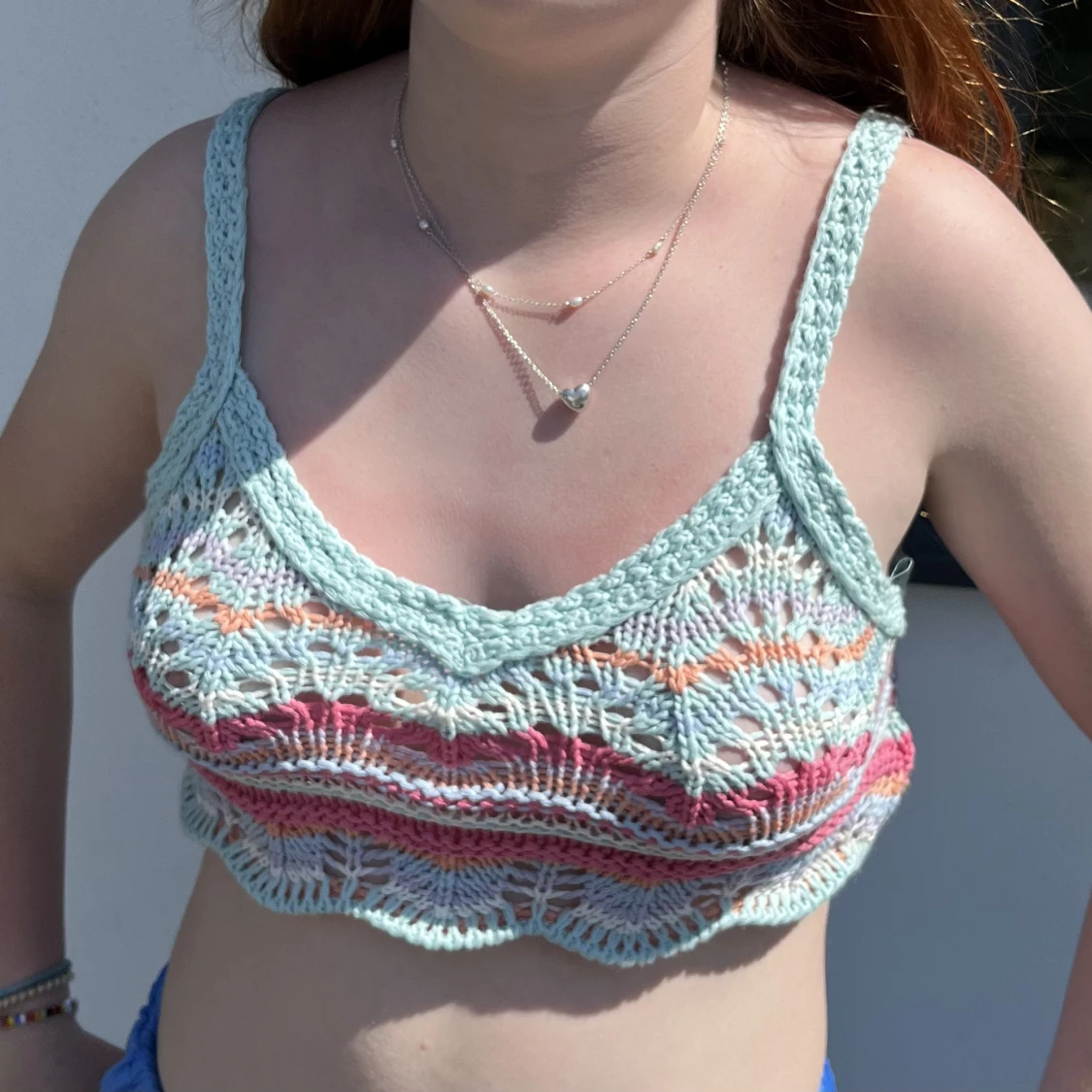 Stickad topp pull&bear