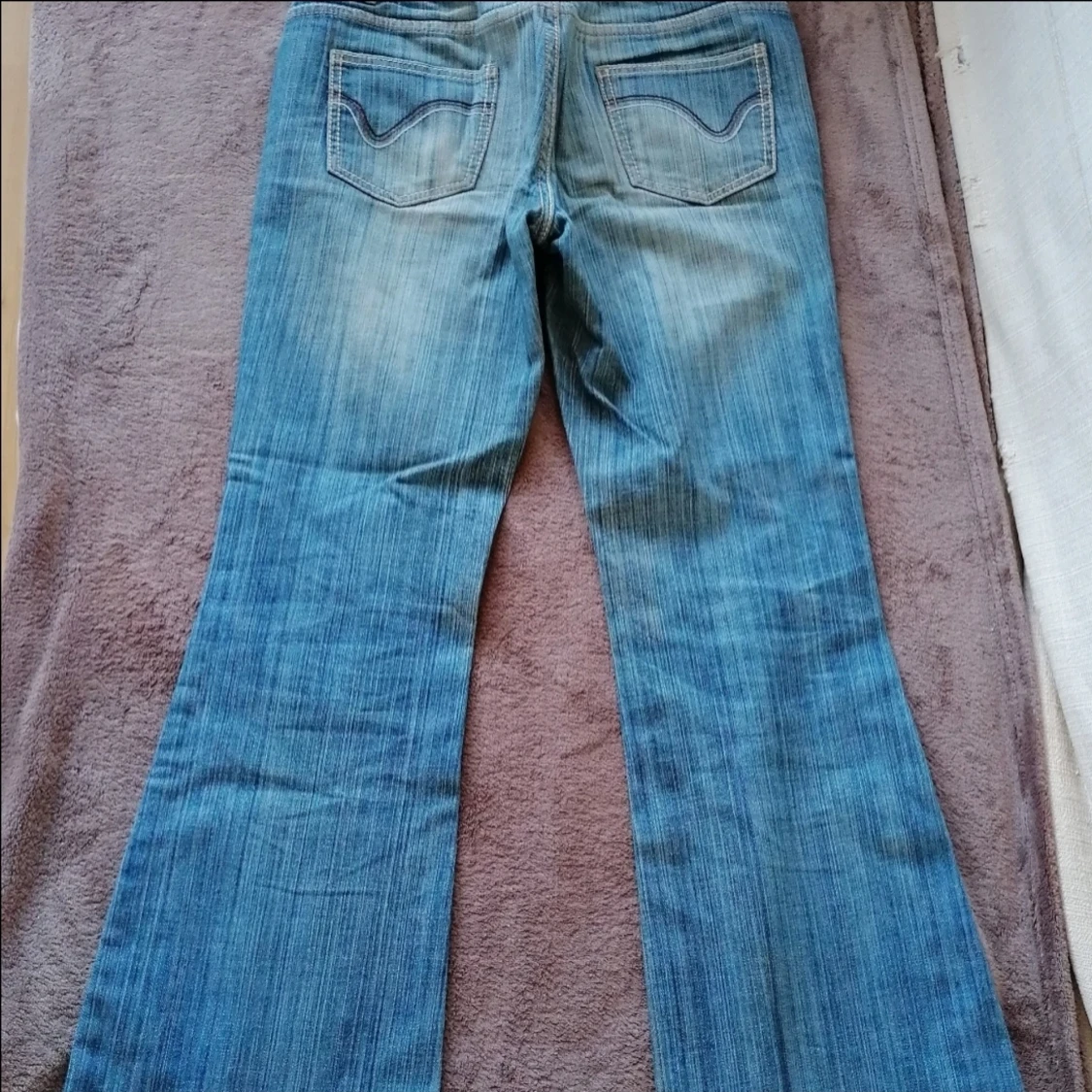 Lågmidjade vida jeans  - 90