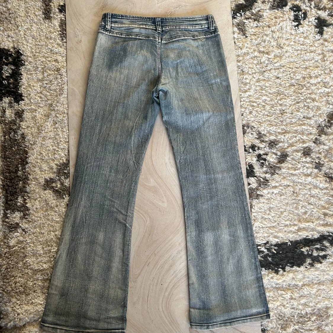 Lågmidjade bootcut y2k jeans - 91