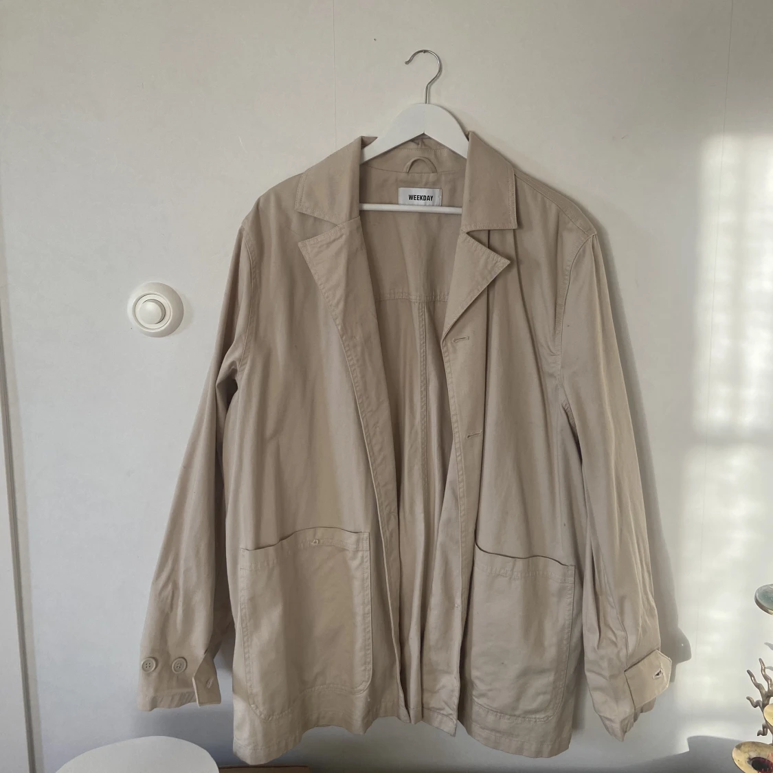 Beige vårjacka - 90