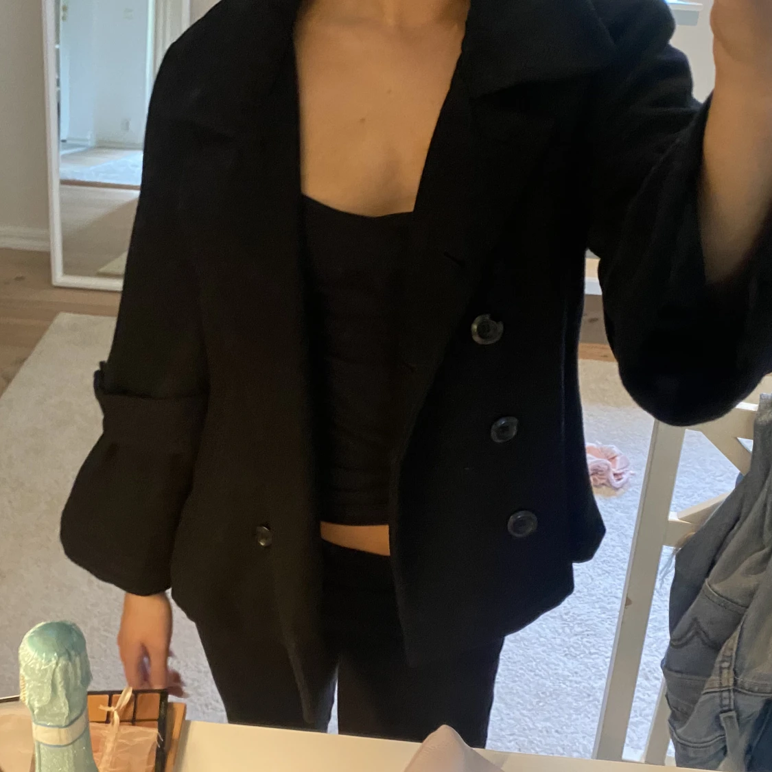 Trekvartärmad kappa  - 90