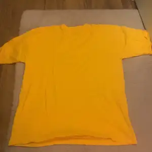Den är gul/orange och är i storlek L