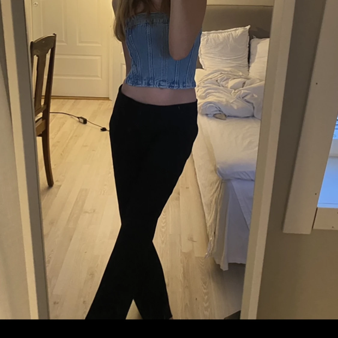 Lågmidjade kostymbyxor 