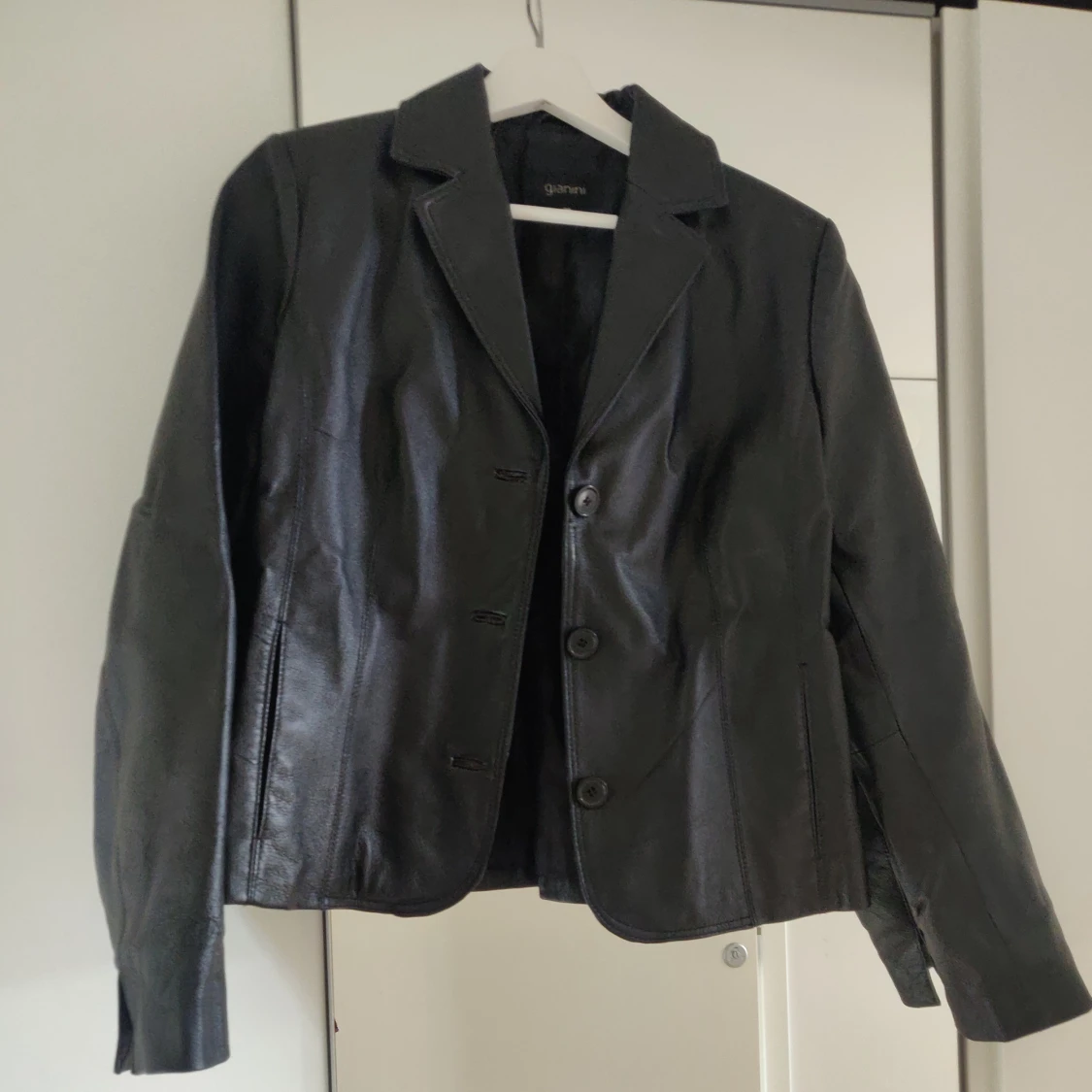 Fejk läder kavaj jacka