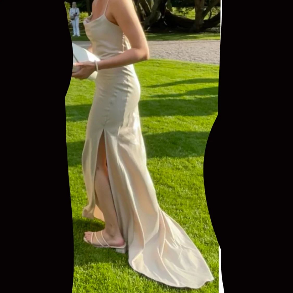 Beige balklänning  - 90