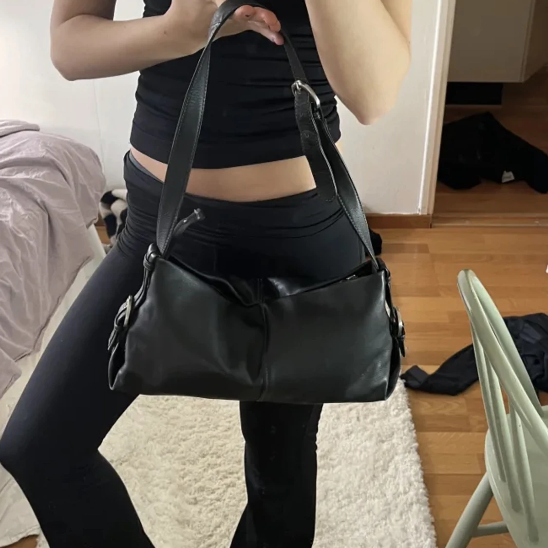 söt svart väska - 90